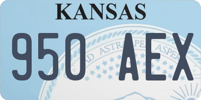 KS license plate 950AEX