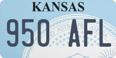 KS license plate 950AFL