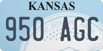 KS license plate 950AGC