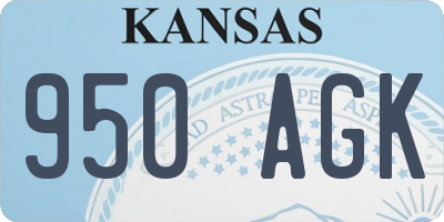 KS license plate 950AGK