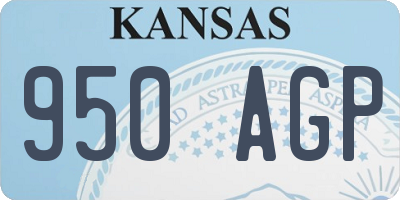 KS license plate 950AGP