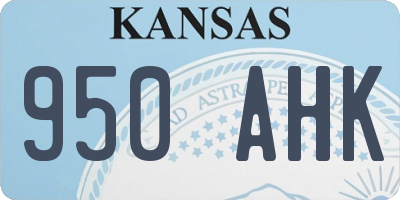 KS license plate 950AHK