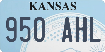 KS license plate 950AHL