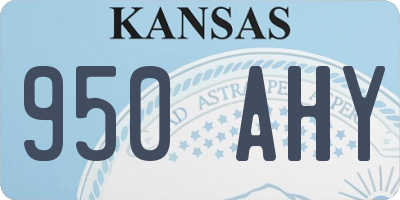 KS license plate 950AHY