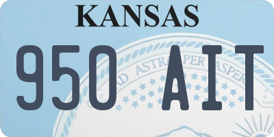 KS license plate 950AIT
