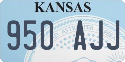 KS license plate 950AJJ