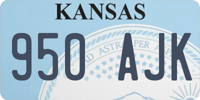 KS license plate 950AJK