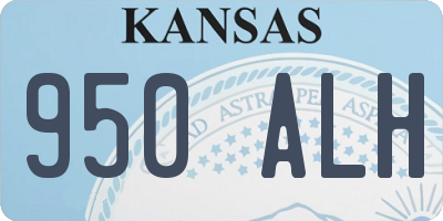 KS license plate 950ALH