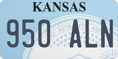 KS license plate 950ALN