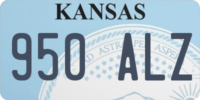 KS license plate 950ALZ