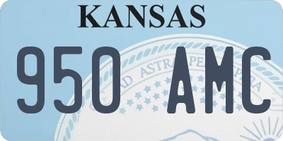 KS license plate 950AMC