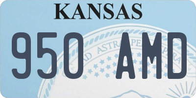 KS license plate 950AMD