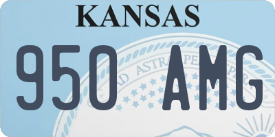 KS license plate 950AMG