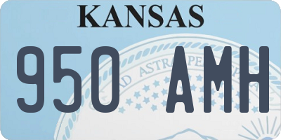 KS license plate 950AMH