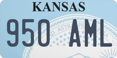 KS license plate 950AML