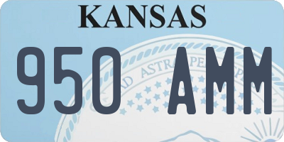 KS license plate 950AMM