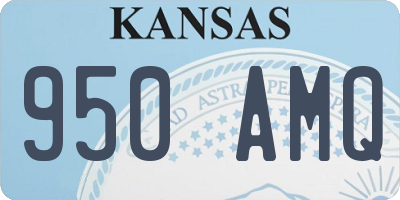KS license plate 950AMQ