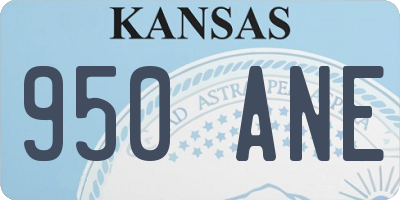 KS license plate 950ANE