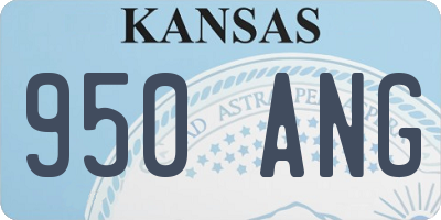 KS license plate 950ANG