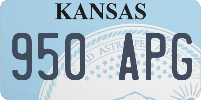 KS license plate 950APG
