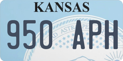 KS license plate 950APH