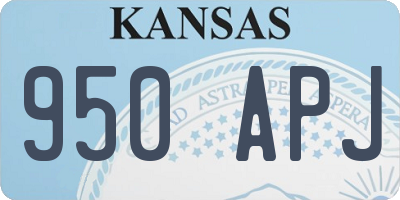 KS license plate 950APJ