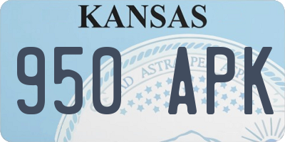 KS license plate 950APK