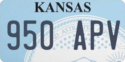 KS license plate 950APV