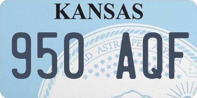 KS license plate 950AQF