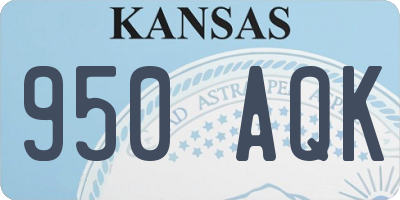KS license plate 950AQK