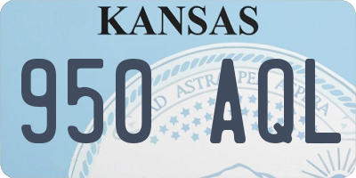 KS license plate 950AQL