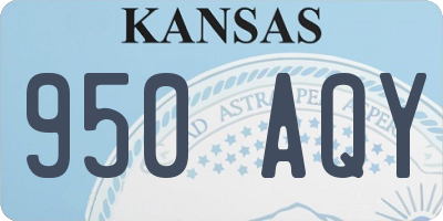 KS license plate 950AQY