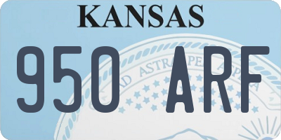 KS license plate 950ARF