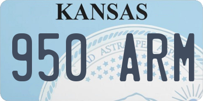 KS license plate 950ARM