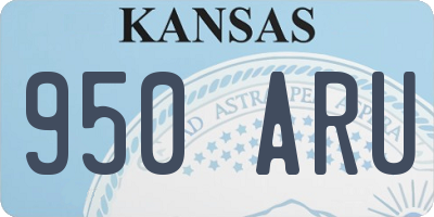 KS license plate 950ARU