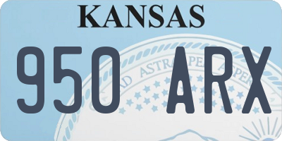 KS license plate 950ARX