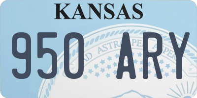 KS license plate 950ARY