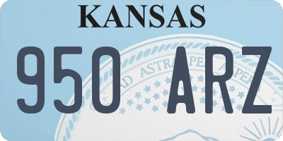 KS license plate 950ARZ