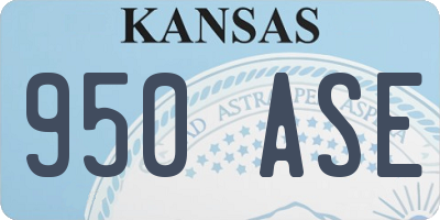 KS license plate 950ASE