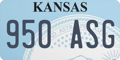 KS license plate 950ASG
