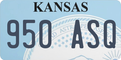 KS license plate 950ASQ