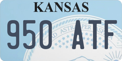 KS license plate 950ATF