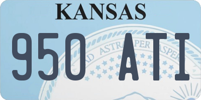 KS license plate 950ATI