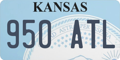 KS license plate 950ATL