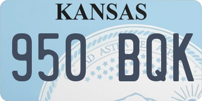 KS license plate 950BQK