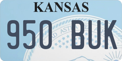 KS license plate 950BUK
