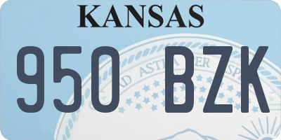 KS license plate 950BZK