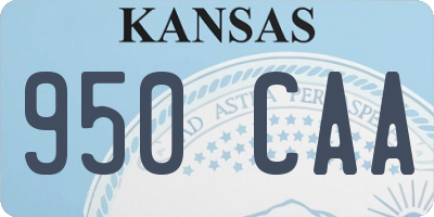 KS license plate 950CAA