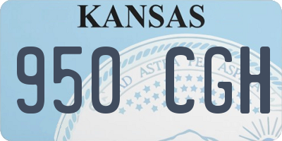 KS license plate 950CGH