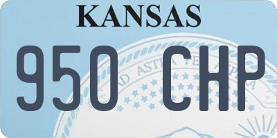 KS license plate 950CHP